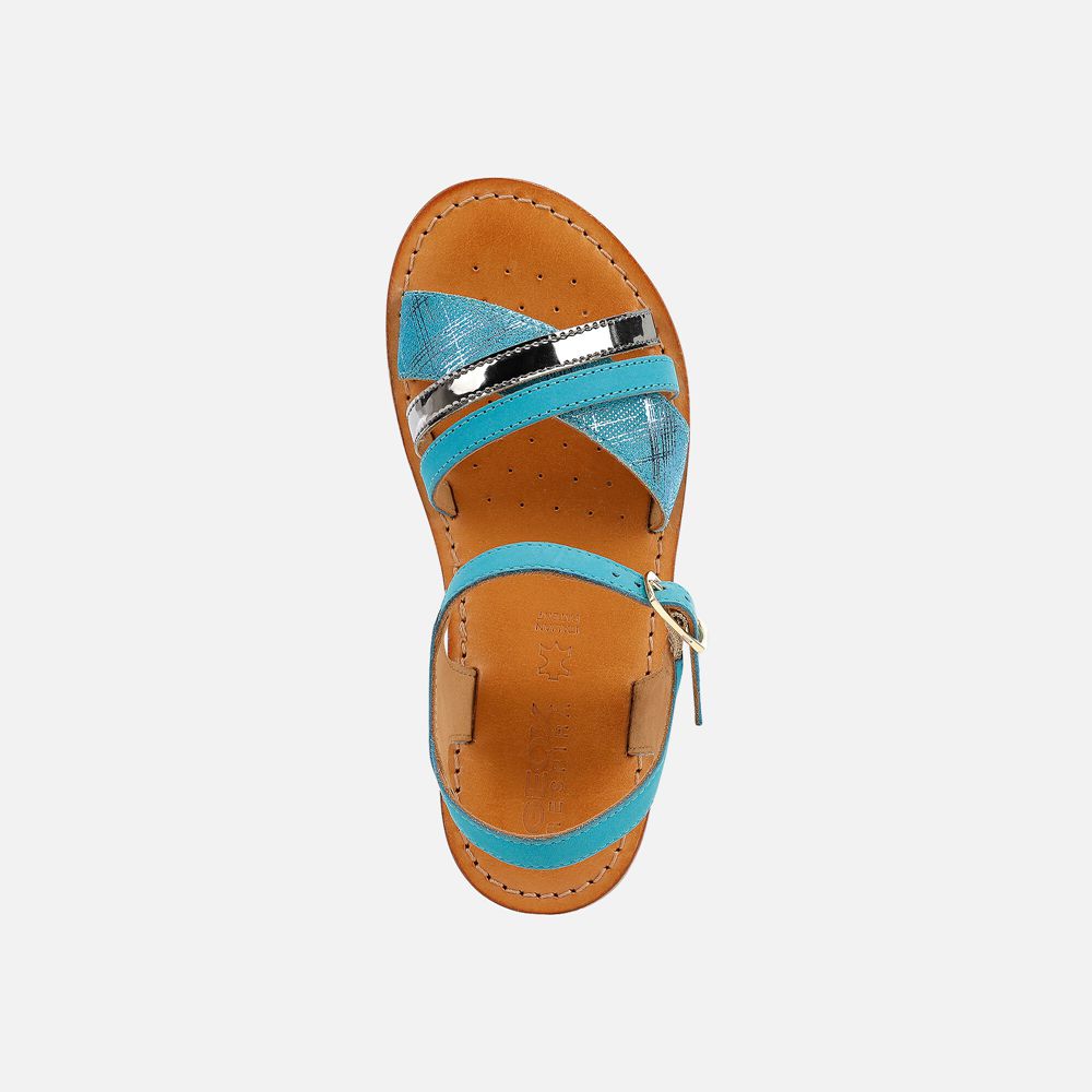 Sandales Geox Eolie - Turquoise - Fille 974536-SOC